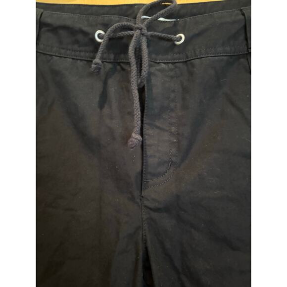 Women's Christopher & Banks Black Cargo Capri Pants Cotton, Size 10, EUC - Picture 4 of 5